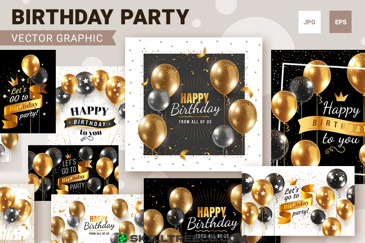 Happy birthday backgrounds（436039）-技能树